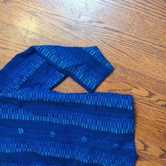 Rynning & Ihlen handwoven in Norway wool shades of blue indie blazer sz S - Picture 2 of 10